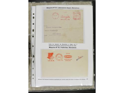 ✉ ESPAÑA. 1932-44. FRANQUEO MECÁNICO. Colección especializa