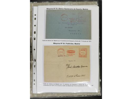 ✉ ESPAÑA. 1932-44. FRANQUEO MECÁNICO. Colección especializa