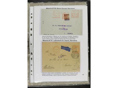 ✉ ESPAÑA. 1932-44. FRANQUEO MECÁNICO. Colección especializa