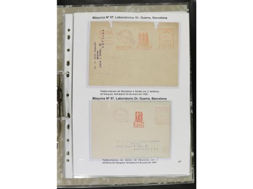 ✉ ESPAÑA. 1932-44. FRANQUEO MECÁNICO. Colección especializa