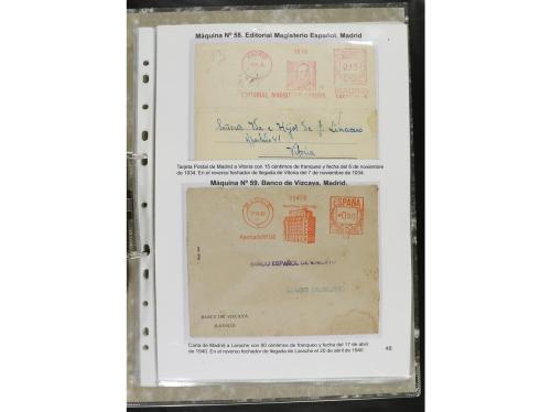 ✉ ESPAÑA. 1932-44. FRANQUEO MECÁNICO. Colección especializa