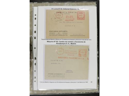 ✉ ESPAÑA. 1932-44. FRANQUEO MECÁNICO. Colección especializa