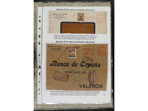 ✉ ESPAÑA. 1932-44. FRANQUEO MECÁNICO. Colección especializa