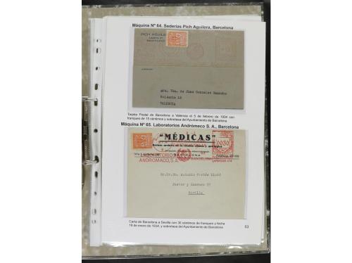 ✉ ESPAÑA. 1932-44. FRANQUEO MECÁNICO. Colección especializa