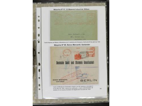 ✉ ESPAÑA. 1932-44. FRANQUEO MECÁNICO. Colección especializa