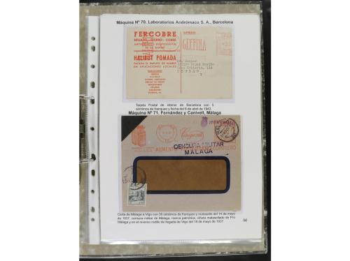 ✉ ESPAÑA. 1932-44. FRANQUEO MECÁNICO. Colección especializa