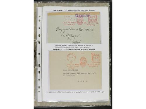 ✉ ESPAÑA. 1932-44. FRANQUEO MECÁNICO. Colección especializa