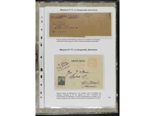 ✉ ESPAÑA. 1932-44. FRANQUEO MECÁNICO. Colección especializa