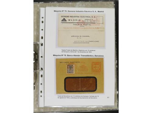 ✉ ESPAÑA. 1932-44. FRANQUEO MECÁNICO. Colección especializa