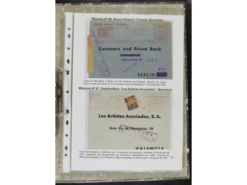 ✉ ESPAÑA. 1932-44. FRANQUEO MECÁNICO. Colección especializa