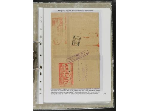 ✉ ESPAÑA. 1932-44. FRANQUEO MECÁNICO. Colección especializa