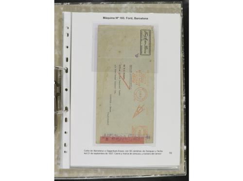 ✉ ESPAÑA. 1932-44. FRANQUEO MECÁNICO. Colección especializa