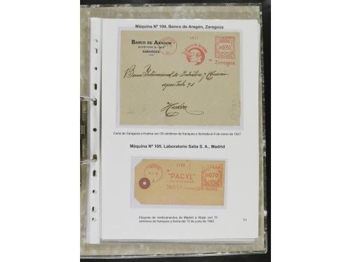 ✉ ESPAÑA. 1932-44. FRANQUEO MECÁNICO. Colección especializa