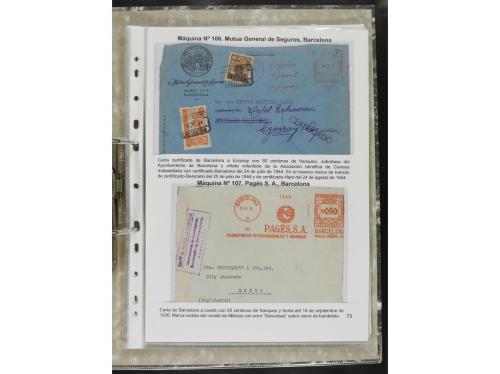 ✉ ESPAÑA. 1932-44. FRANQUEO MECÁNICO. Colección especializa