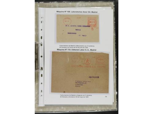 ✉ ESPAÑA. 1932-44. FRANQUEO MECÁNICO. Colección especializa