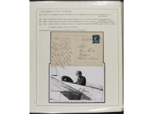° ✉ Δ ESPAÑA. 1914-1936. CORREO AÉREO. Colección en hojas d