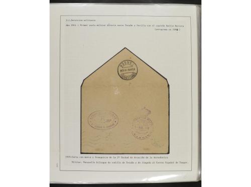 ° ✉ Δ ESPAÑA. 1914-1936. CORREO AÉREO. Colección en hojas d