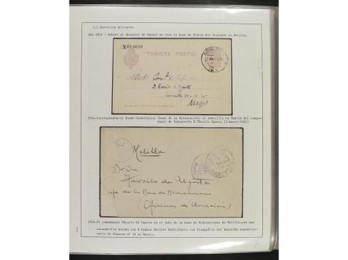 ° ✉ Δ ESPAÑA. 1914-1936. CORREO AÉREO. Colección en hojas d