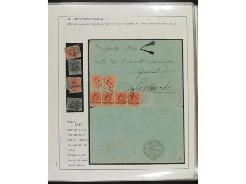° ✉ Δ ESPAÑA. 1914-1936. CORREO AÉREO. Colección en hojas d