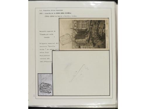 ° ✉ Δ ESPAÑA. 1914-1936. CORREO AÉREO. Colección en hojas d