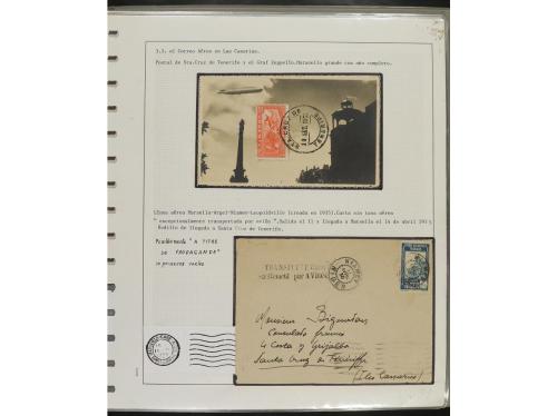 ° ✉ Δ ESPAÑA. 1914-1936. CORREO AÉREO. Colección en hojas d