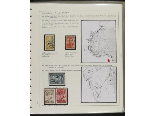 ° ✉ Δ ESPAÑA. 1914-1936. CORREO AÉREO. Colección en hojas d