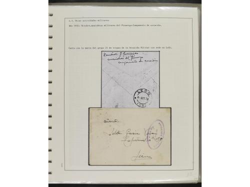 ° ✉ Δ ESPAÑA. 1914-1936. CORREO AÉREO. Colección en hojas d