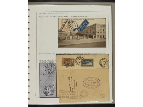 ° ✉ Δ ESPAÑA. 1914-1936. CORREO AÉREO. Colección en hojas d