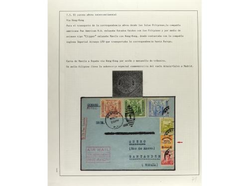 ✉ FILIPINAS. 1926-33. Conjunto de 7 vuelos realizados por lo