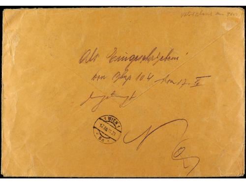 ✉ ESPAÑA. Ed. 650, 653, 654. 1931. BARCELONA a VIENA. 5 cts.