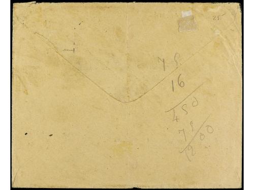 ✉ ESPAÑA. 1925. Sobre procedente de MARRUECOS y dirigido a T