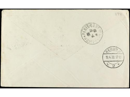 ✉ ESPAÑA. Ed. 293, 295 (7). 1930. SEVILLA a ALEMANIA. 10 cts