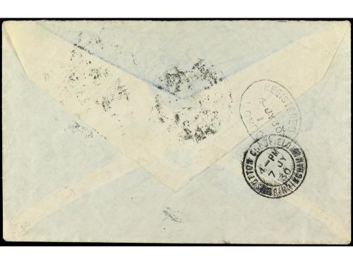 ✉ ESPAÑA. Ed. 292, 295 (2). 1930 (5 julio). MADRID a LUTTON.