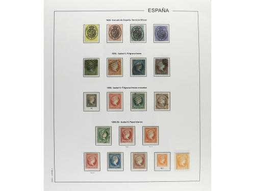 LOTES y COLECCIONES. ESPAÑA. Colección montada en álbum, per