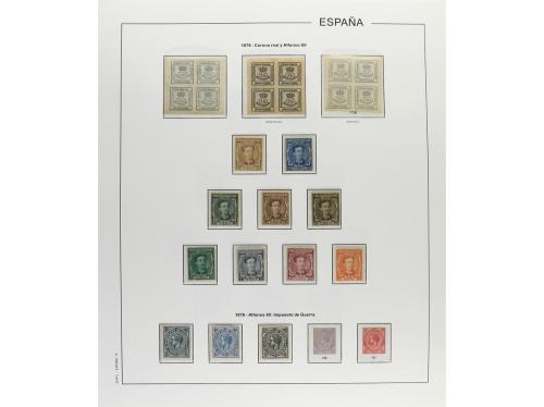 LOTES y COLECCIONES. ESPAÑA. Colección montada en álbum, per