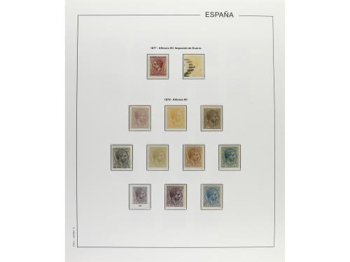 LOTES y COLECCIONES. ESPAÑA. Colección montada en álbum, per