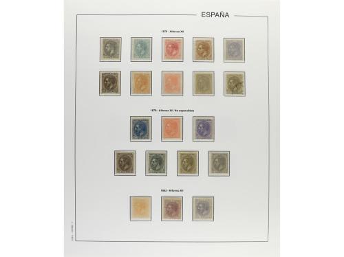 LOTES y COLECCIONES. ESPAÑA. Colección montada en álbum, per