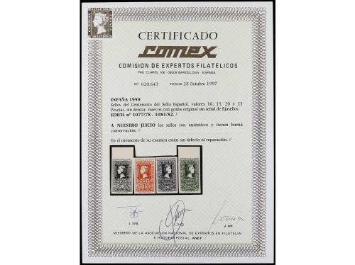 ** ESPAÑA. Ed. 1075/82. CENTENARIO. SERIE COMPLETA. 8 Valore