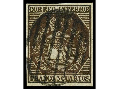 º ESPAÑA. Ed. 23. 3 cuartos bronce. FALSO SPERATI. Tipo I. M