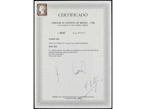 * COLONIAS ESPAÑOLAS: GUINEA. Ed. 9/26. SERIE COMPLETA, 18 v