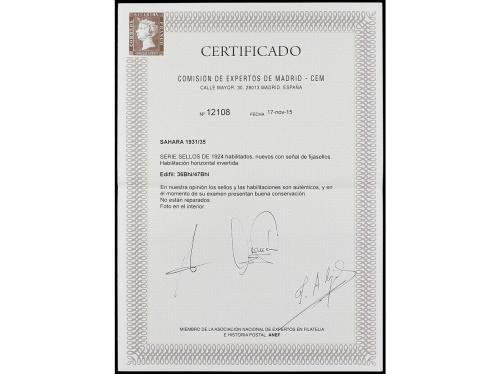 * COLONIAS ESPAÑOLAS: SAHARA. Ed. 36/47Bhi. SERIE COMPLETA, 