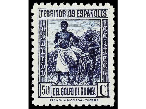 ** COLONIAS ESPAÑOLAS: GUINEA. Ed. 244/50. SERIE COMPLETA, 7