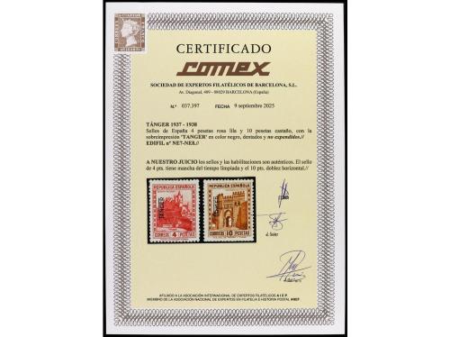 * COLONIAS ESPAÑOLAS: TANGER. Ed. NE 7/8. SERIE COMPLETA, 2 