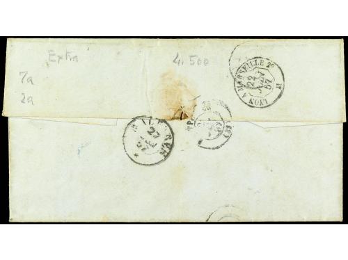 ✉ ITALIA ANTIGUOS ESTADOS: ESTADOS PONTIFICIOS. 1857. LORETO