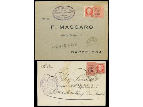 ✉ ESPAÑA GUERRA CIVIL. 1936. 5 cartas y 3 enteros postales c