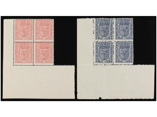 ** ESPAÑA. Ed. 230/31. SERIE COMPLETA. 2 valores en bloques 