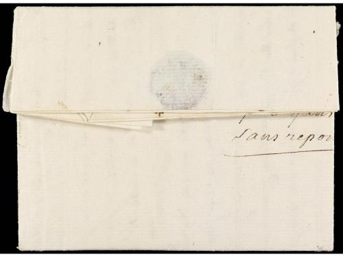 ✉ ESPAÑA: PREFILATELIA. 1765. ALICANTE. ALICANTE a FRANCIA. 