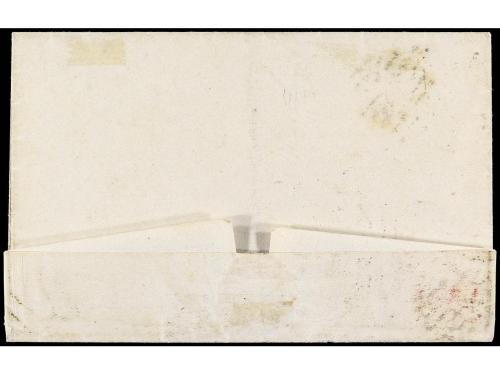 ✉ ESPAÑA. Ed. 24. 1854. MONDOÑEDO a SANTIAGO. 6 c. rojo, lev