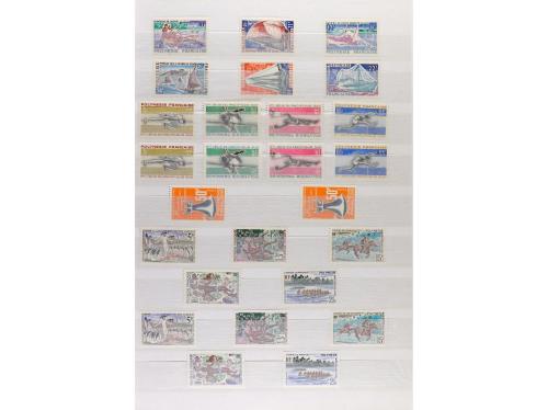 LOTES y COLECCIONES. POLINESIA FRANCESA. Colección en clasif