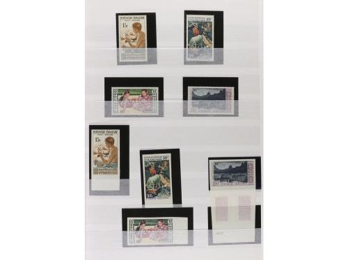 LOTES y COLECCIONES. POLINESIA FRANCESA. Colección en clasif